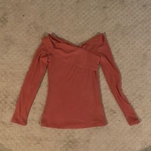Long Sleeve Pink Blouse (crossed at top)